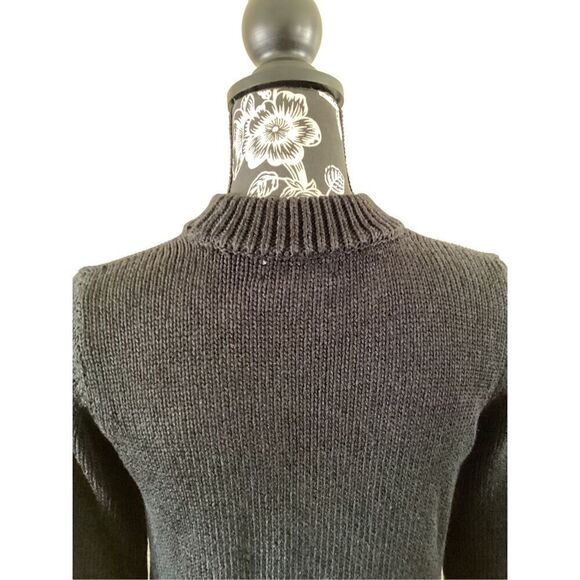 Calvin Klein Heavyweight High Collared Tight Knit Sweater Logo Winter Fall Desig - Picture 7 of 13